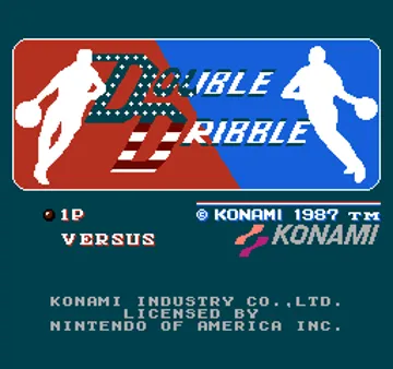 Double Dribble (Europe) screen shot title